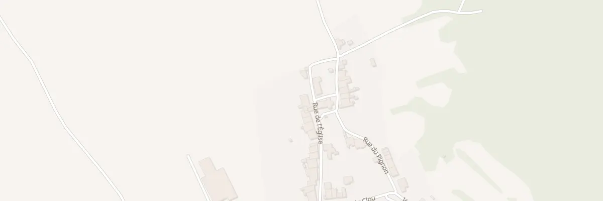 Plan de la Rue de l’Eglise à Landaville