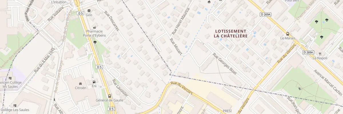 Plan du 24 Rue Mozart à Saint-Martin-d’Hères