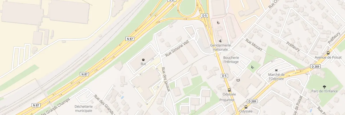 Plan du 3 Rue Simone Veil à Eybens