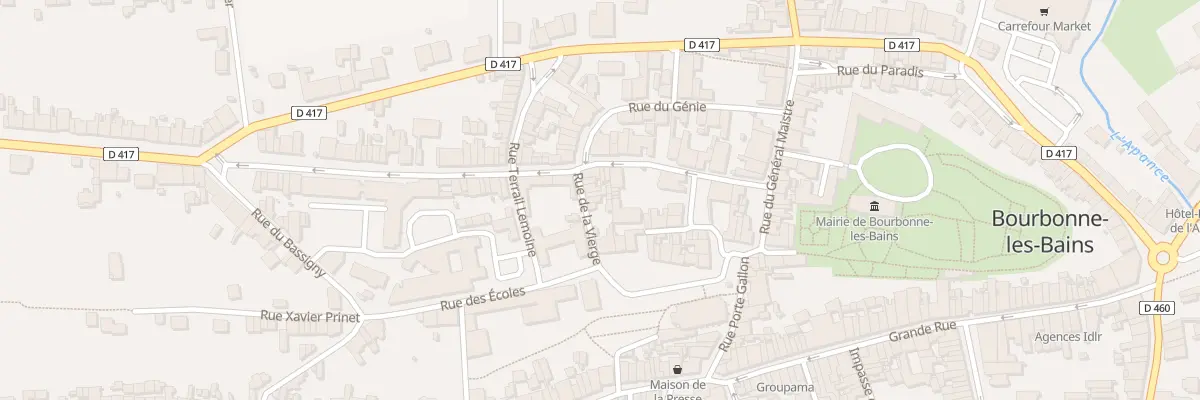 Plan du 6 Rue de la Vierge à Bourbonne-les-Bains