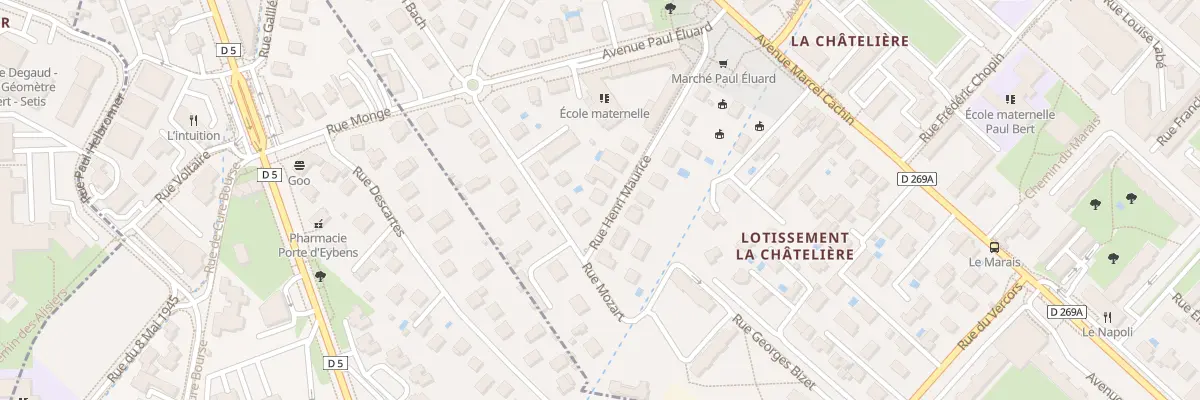 Plan du 12 Rue Henri Maurice à Saint-Martin-d’Hères