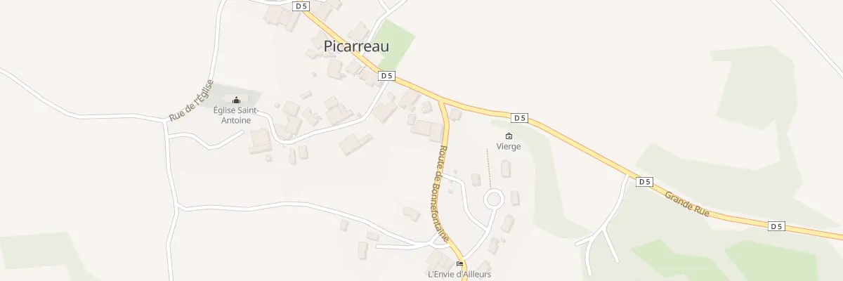 Plan du 2 Rte de Bonnefontaine à Picarreau