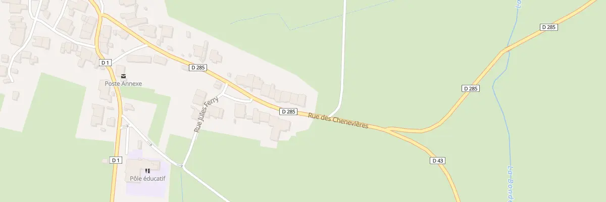 Plan du 29 Rue des Chenevieres à La Roche-Morey