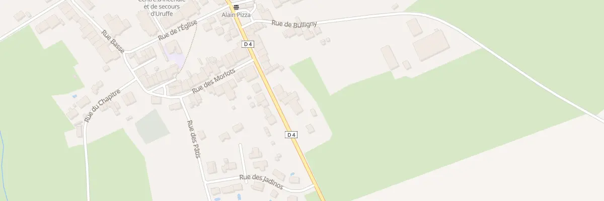 Plan du 4 Rue de la Chaussée à Uruffe