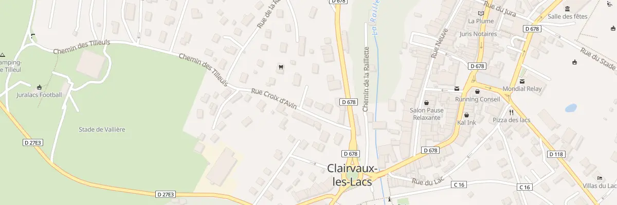 Plan du 4 Rue Croix d’Avin à Clairvaux-les-Lacs