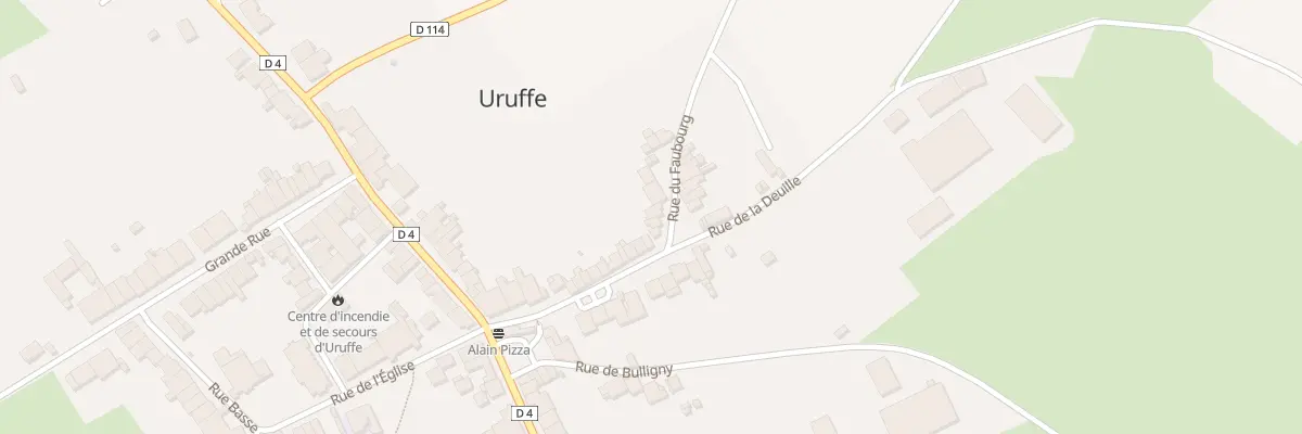 Plan du 3 Rue du Faubourg à Uruffe