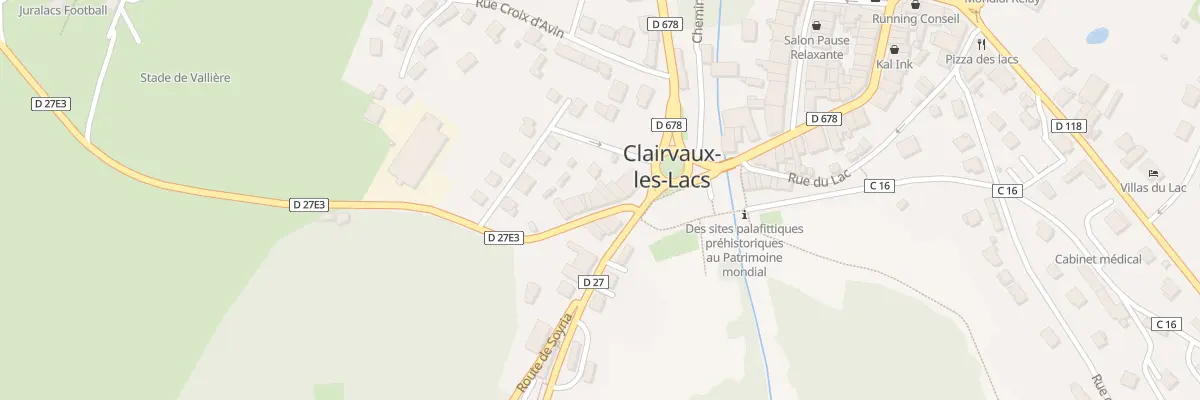 Plan du 8 Rue de la Garde à Clairvaux-les-Lacs