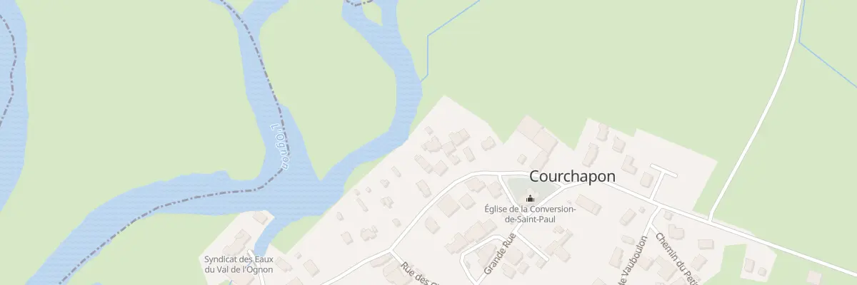 Plan du 8 Rue des Moulins à Courchapon