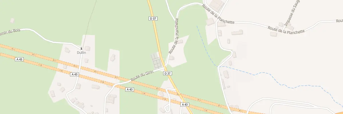 Plan du 36 Rte de la Planchette à Dullin