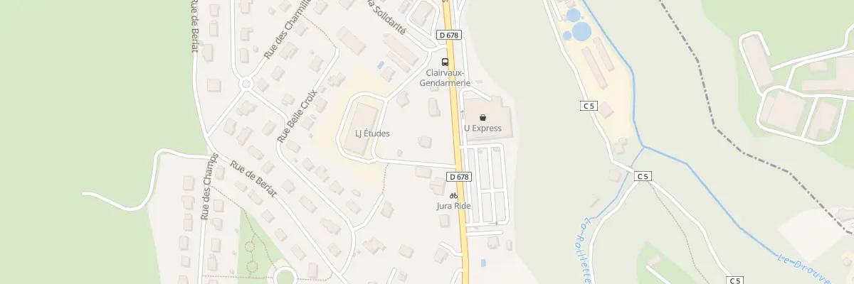 Plan du 21 Rte de Lons-le-saunier à Clairvaux-les-Lacs