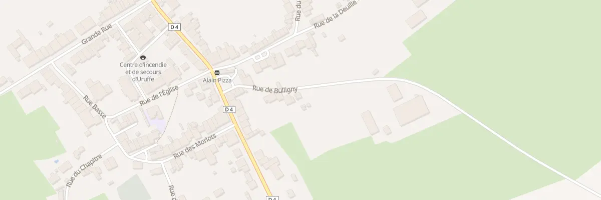Plan du 12 Rue de Bulligny à Uruffe