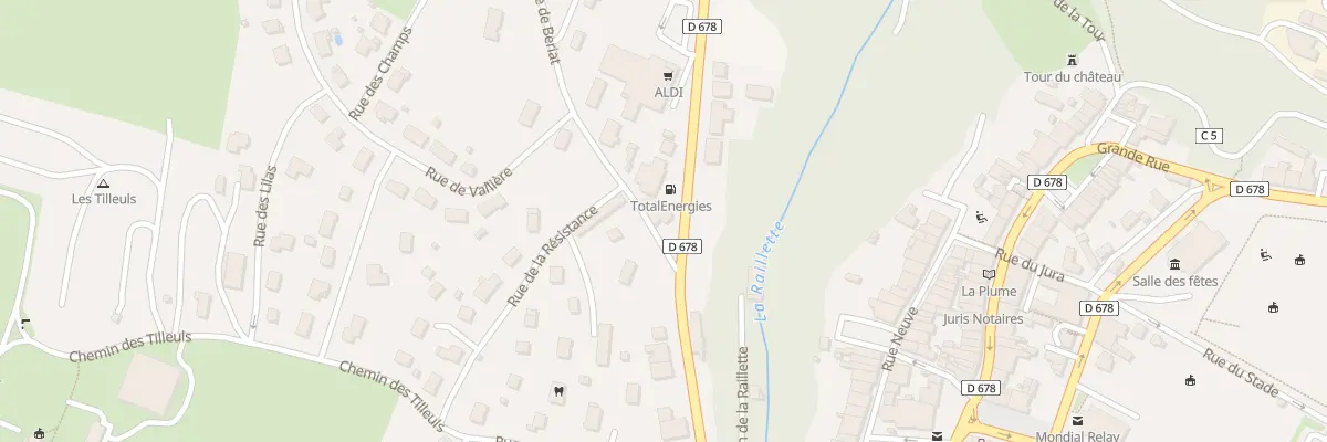 Plan du 2 Rue de Beriat à Clairvaux-les-Lacs
