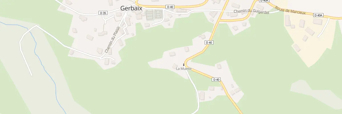 Plan du 568 Rte de Praz Long à Gerbaix