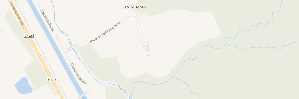 Plan du 5011 Les Glaises et Champ du Ro à Montrond