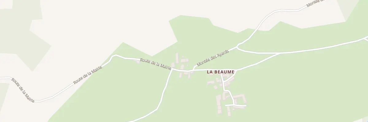 Plan du 5033 La Beaume à Saint-Arey