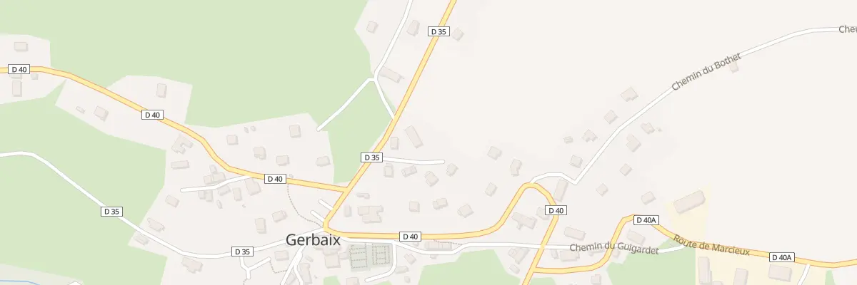 Plan du 75 Imp des Granges à Gerbaix