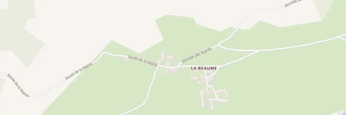 Plan du 5034 La Beaume à Saint-Arey