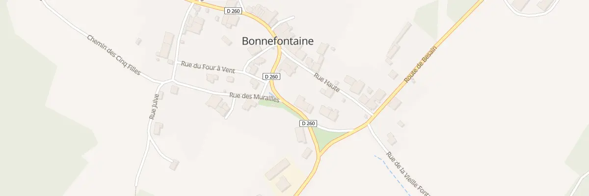 Plan du 1 Rue de la Toupe à Bonnefontaine