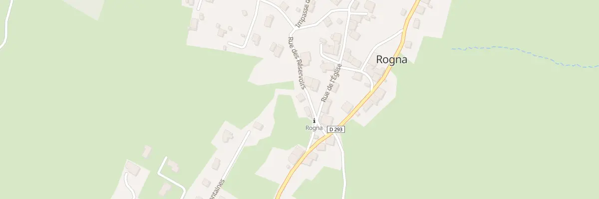Plan du 1 Rue des Réservoirs à Rogna