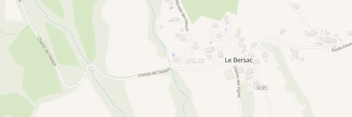 Plan du 45 Mte des Adrech au Bersac