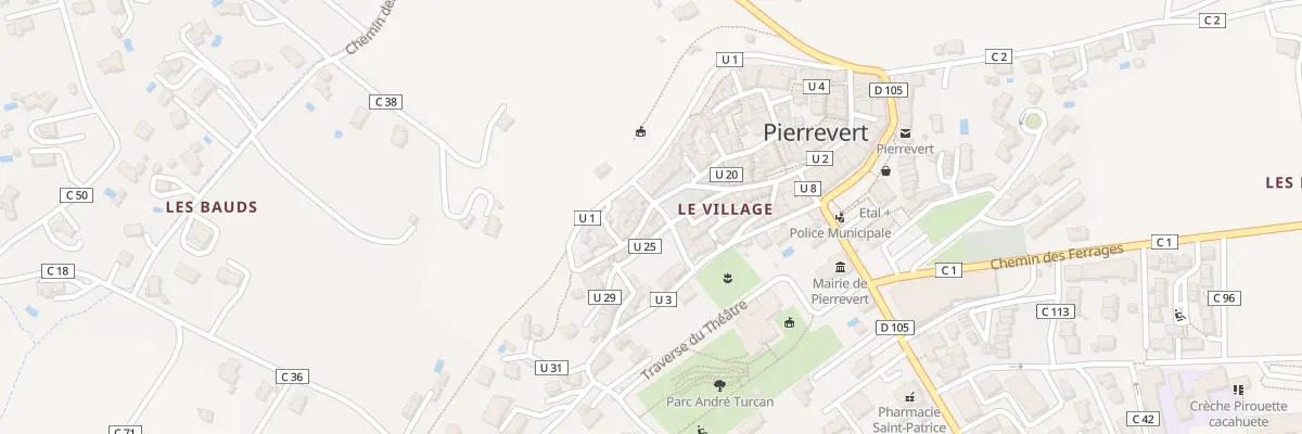 Plan du 1 Rue de la Bourgade à Pierrevert