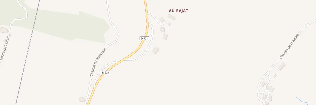 Plan du 100 Au Rajat à Saint-Pierre-de-Genebroz