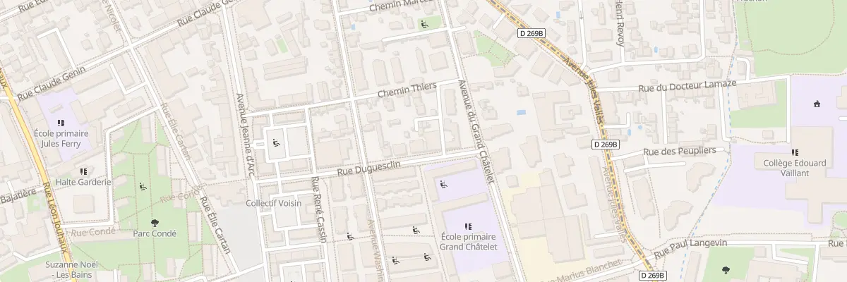 Plan du 4T Rue Duguesclin à Grenoble