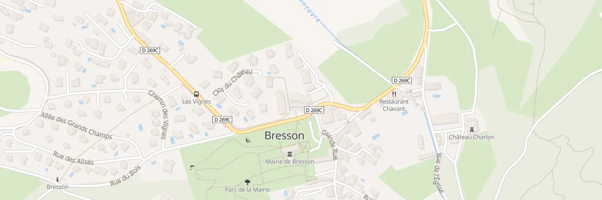 Plan du 3 Pl des Tilleuls à Bresson