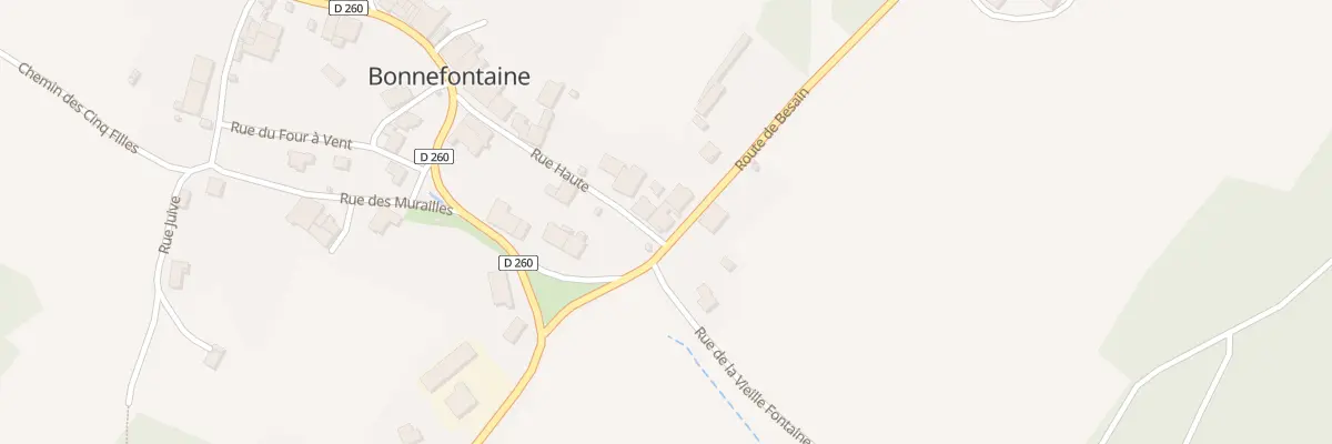 Plan du 1 Rte de Besain à Bonnefontaine