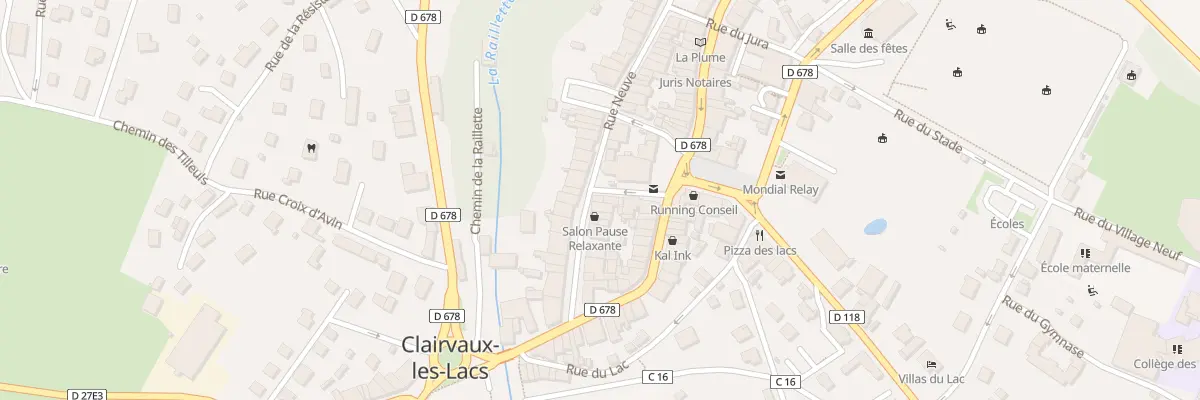 Plan du 8 Rue Traversiere à Clairvaux-les-Lacs