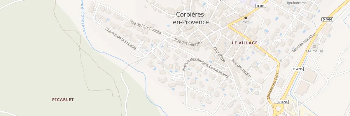 Plan du 8 Av des Anciens Combattants à Corbières-en-Provence