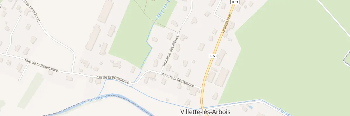 Plan du 5148 Rue de la Résistance à Villette-lès-Arbois