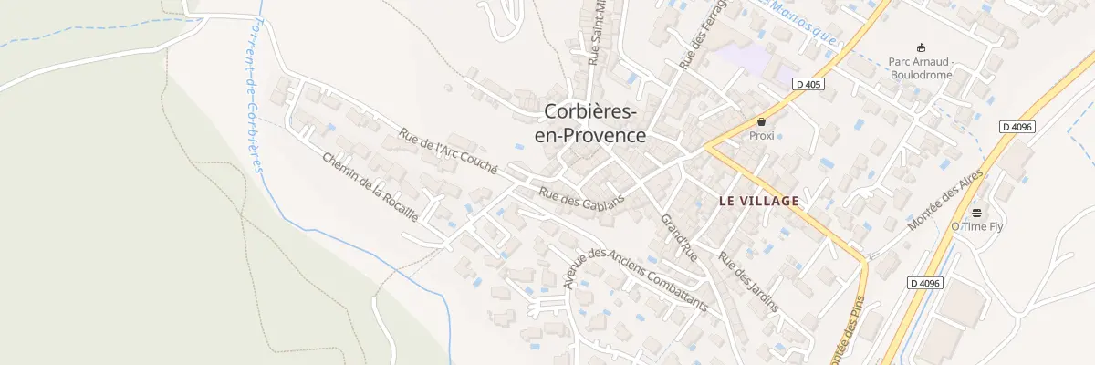 Plan du 9 Rue Pente Rapide à Corbières-en-Provence