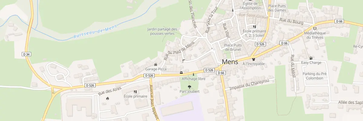Plan du 89 Rue Rentruire à Mens