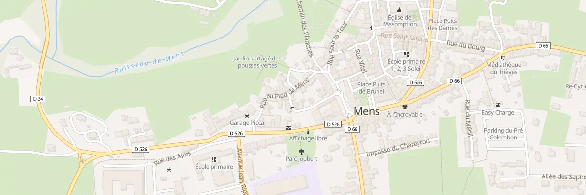 Plan du 114 Rue Rentruire à Mens