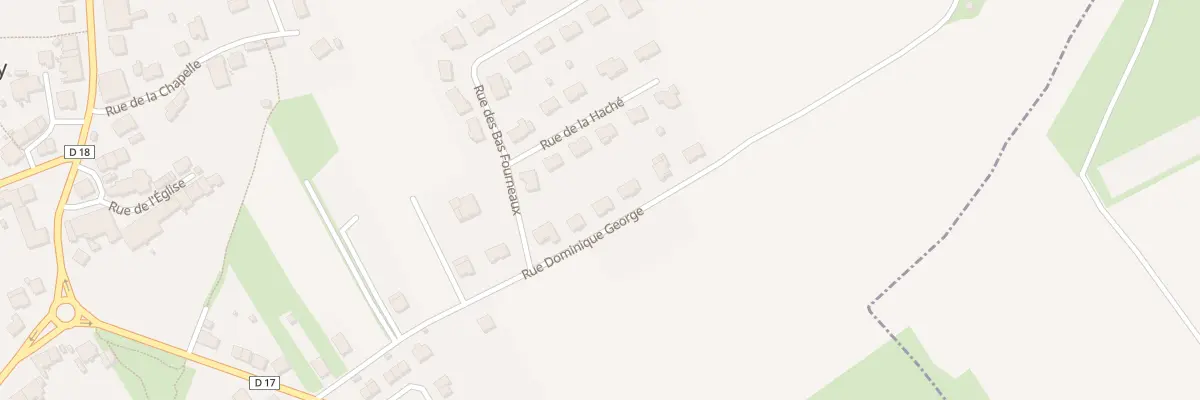 Plan du 13 Rue Dominique George à Cutry