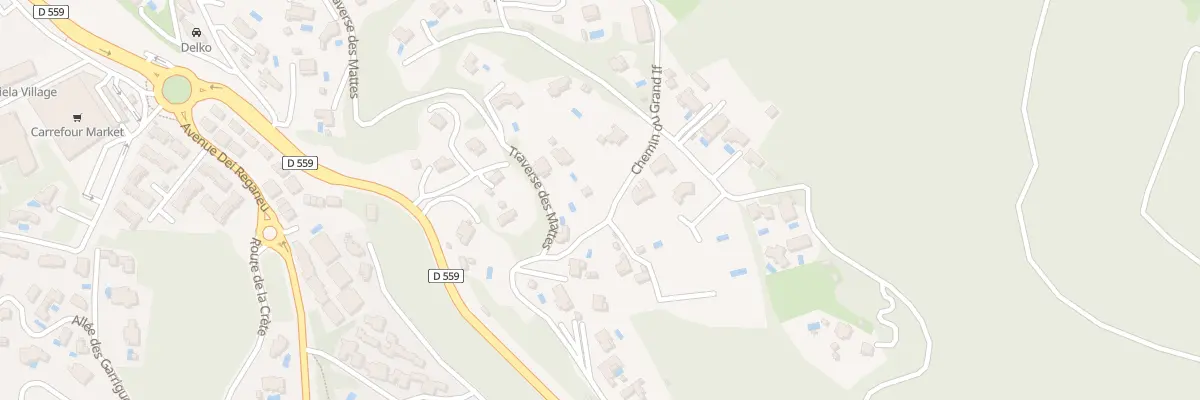 Plan du 395 Che du Grand If à Bandol