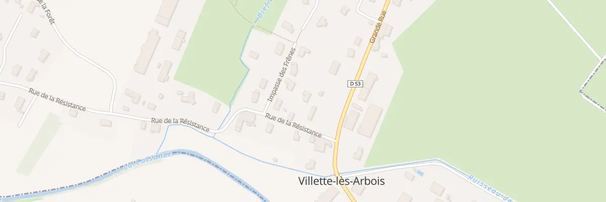 Plan du 6 Rue de la Résistance à Villette-lès-Arbois