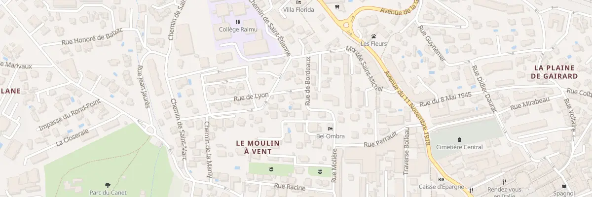 Plan du 17 Rue de Lyon à Bandol