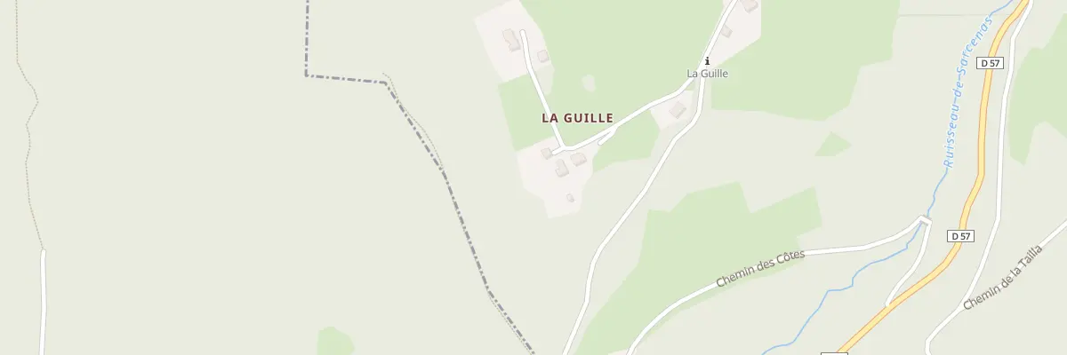 Plan du 519 Rte de la Guille à Sarcenas
