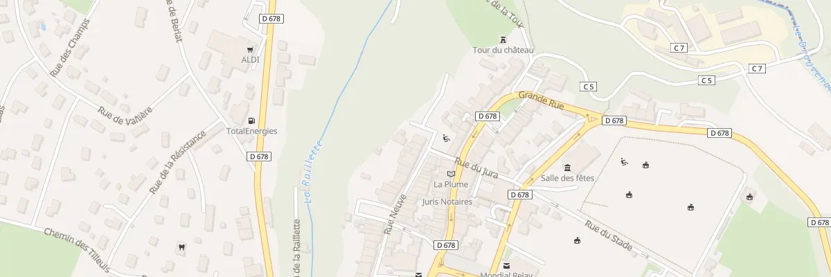 Plan du 2 Rue Neuve à Clairvaux-les-Lacs