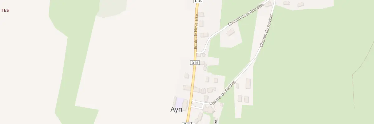 Plan du 131 Rte de Novalaise à Ayn