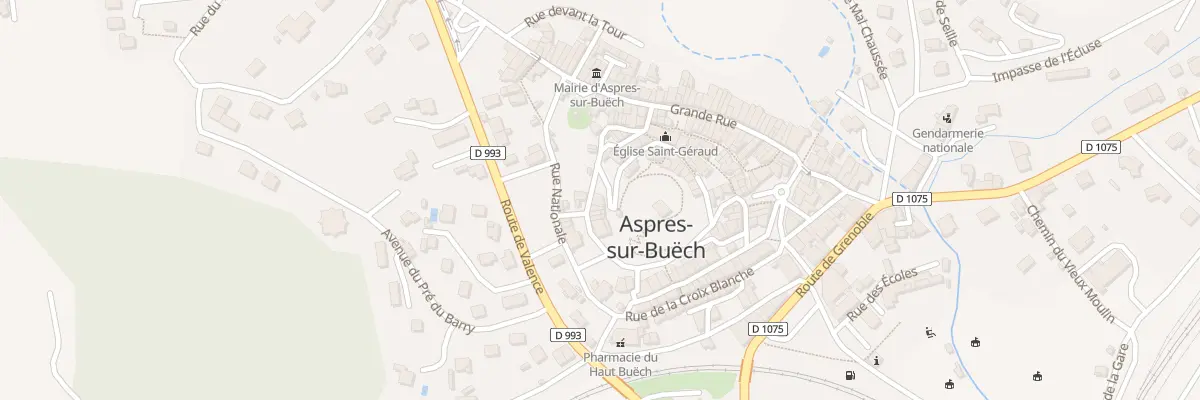 Plan du 18 Rue du Monument à Aspres-sur-Buëch