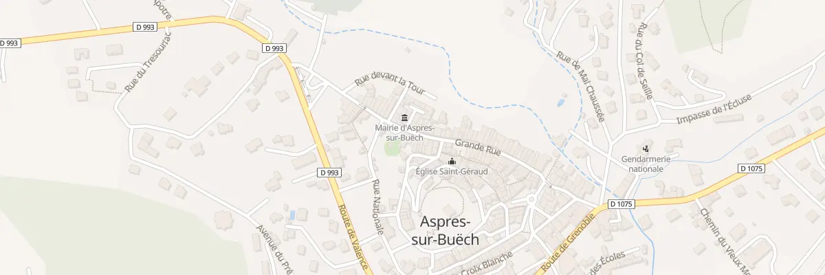 Plan du 245 Gr Grande Rue à Aspres-sur-Buëch