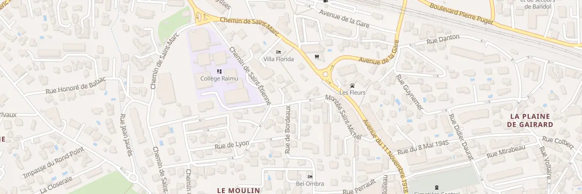 Plan du 44 Rue de Strasbourg à Bandol
