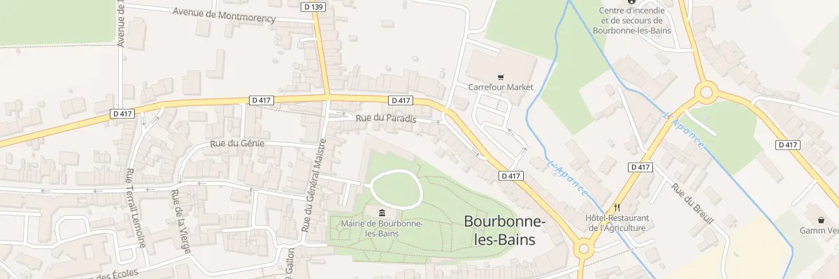 Plan du 34 Rue du Paradis à Bourbonne-les-Bains