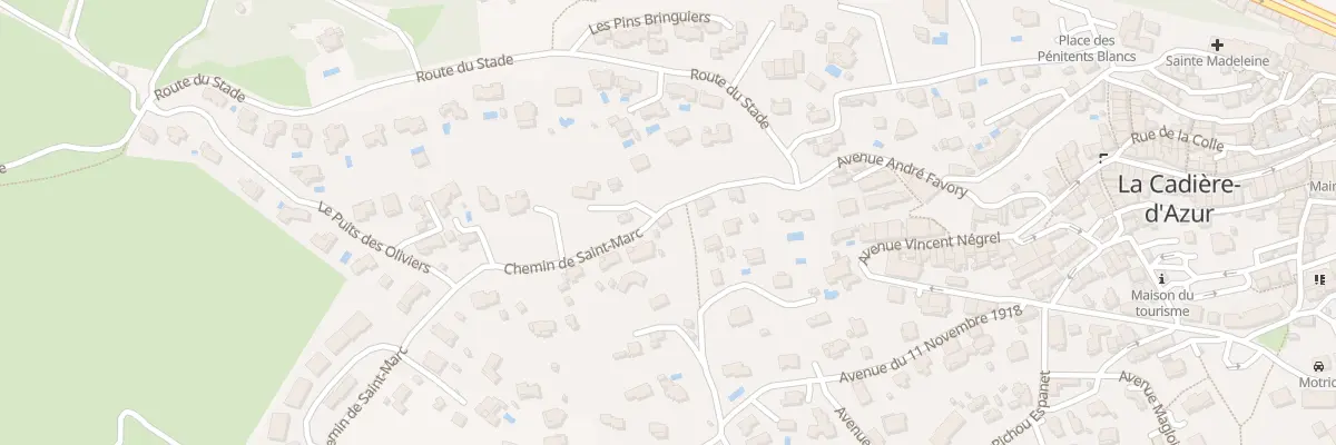 Plan du 121 Che Saint Marc à La Cadière-d’Azur