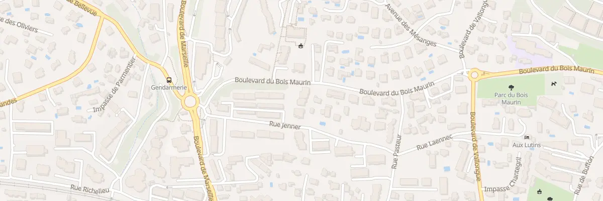 Plan du 186 Bd Bois Maurin à Bandol