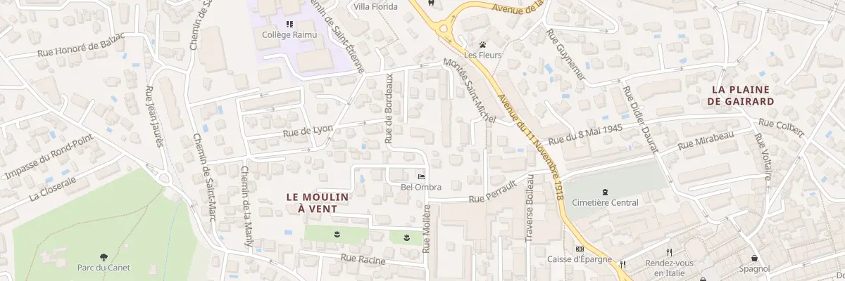 Plan du 20 Rue de Bordeaux à Bandol