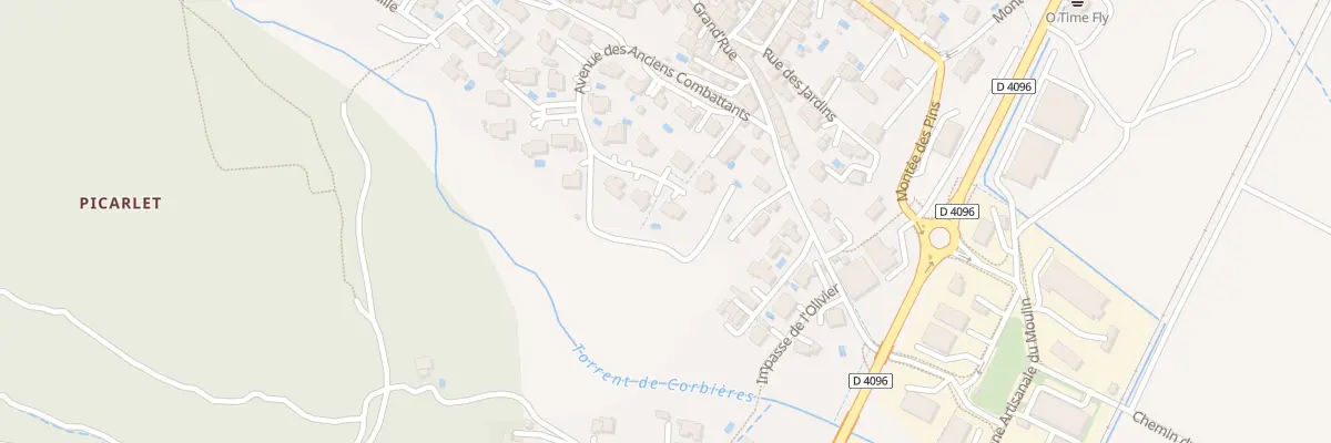 Plan du 28 Av des Anciens Combattants à Corbières-en-Provence